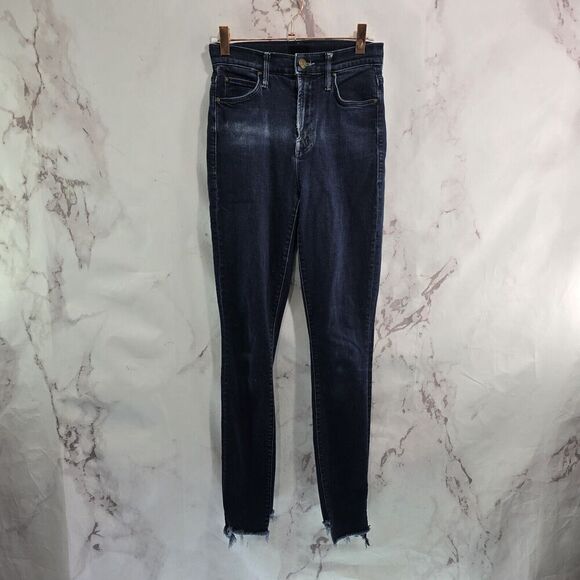 Mother Jeans Women 24 Stunner Zip Two Step Fray Holding Hands High Rise Skinny - Picture 1 of 16